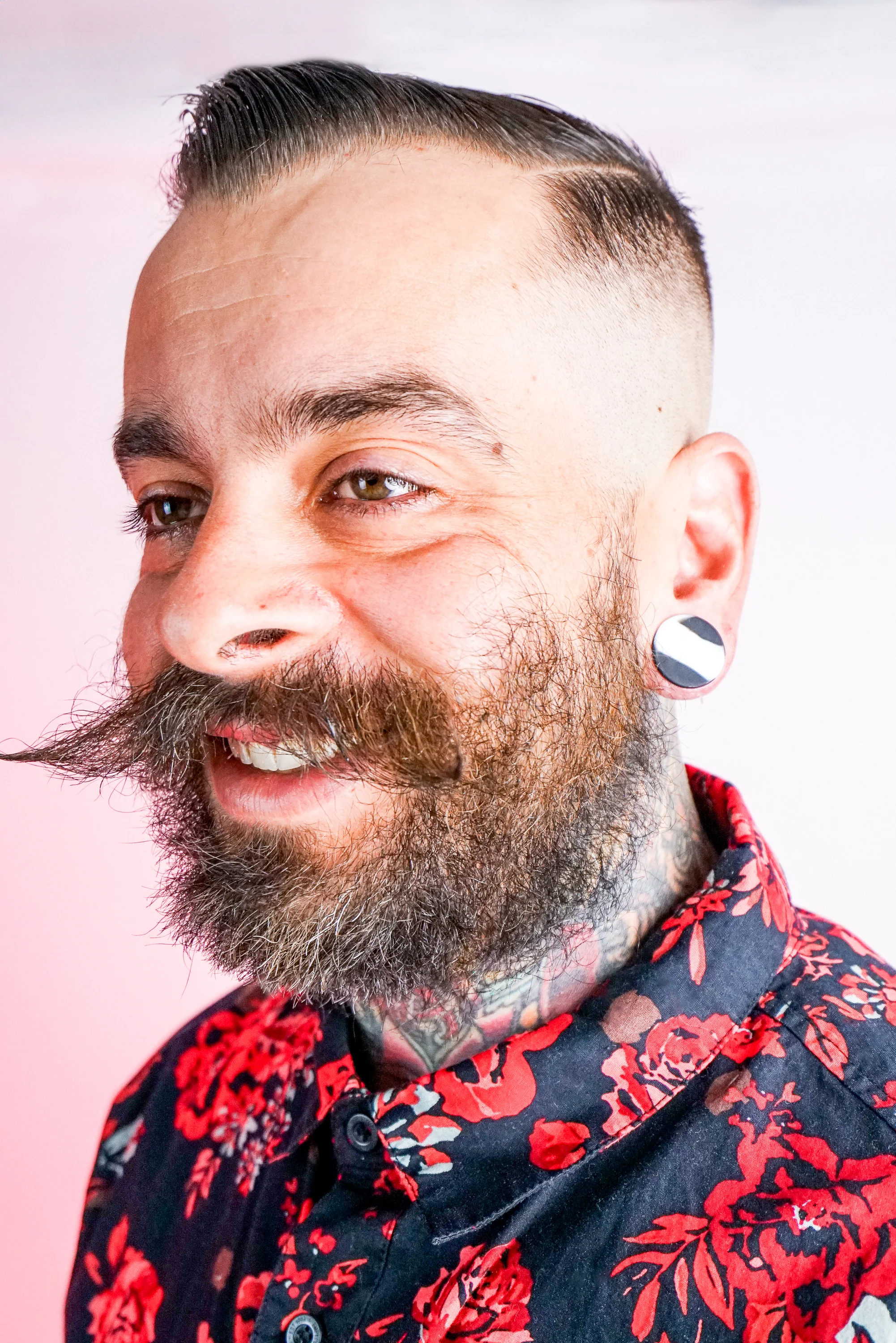 Black And White Double Flare Silicone Plugs - Mrs Treak