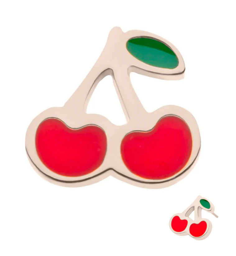 Cherry Threadless Titanium Top - Mrs Treak