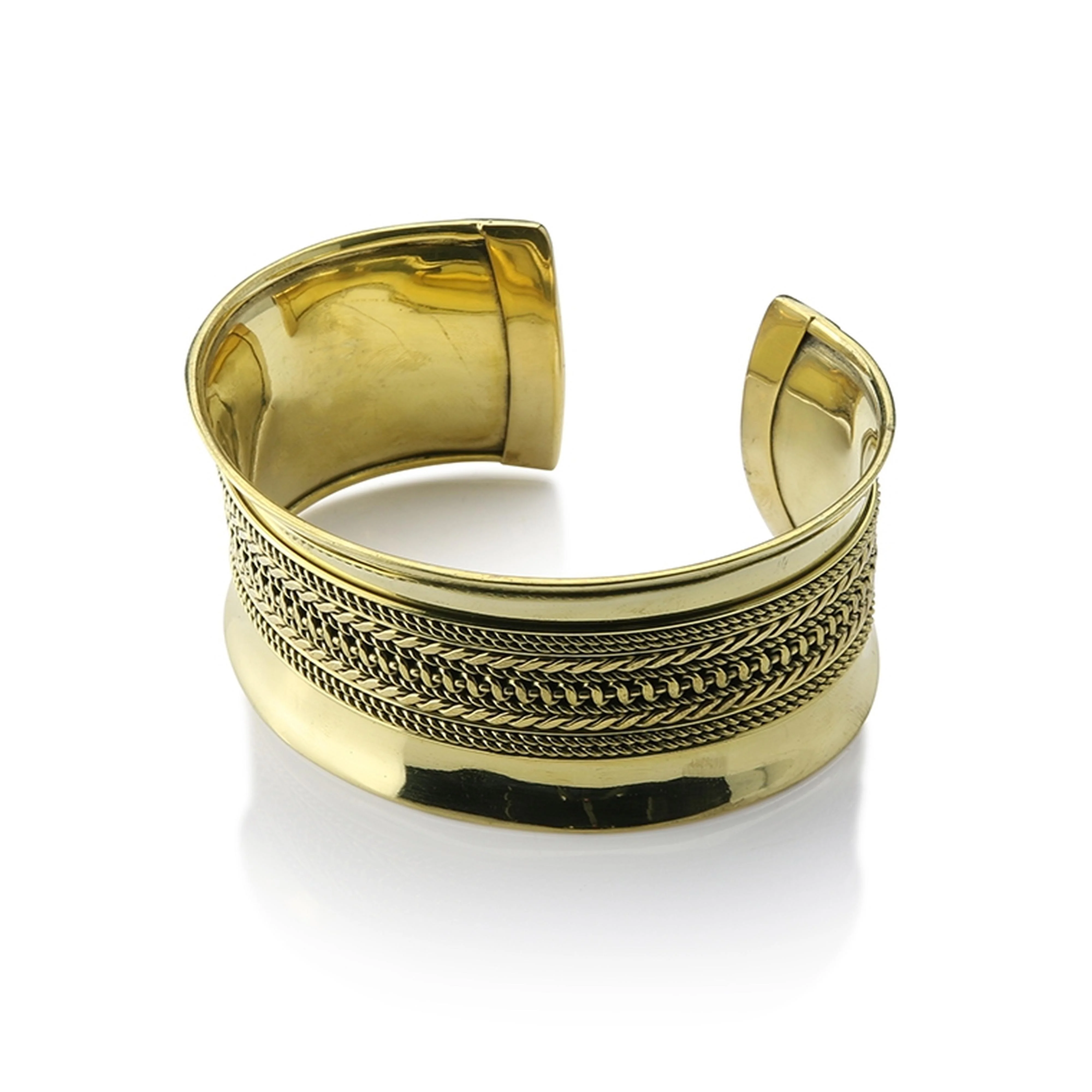 Kepang Brass Bangle - Mrs Treak