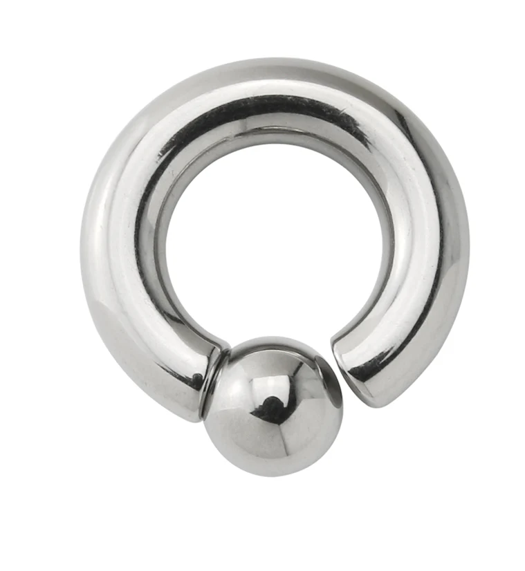 Internally Threaded Titanium Captive Bead Ring - Mrs Treak