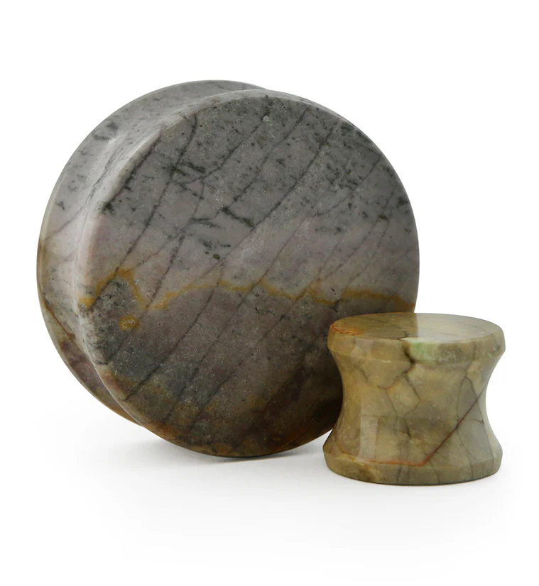 Willow Creek Jasper Stone Plugs - Mrs Treak