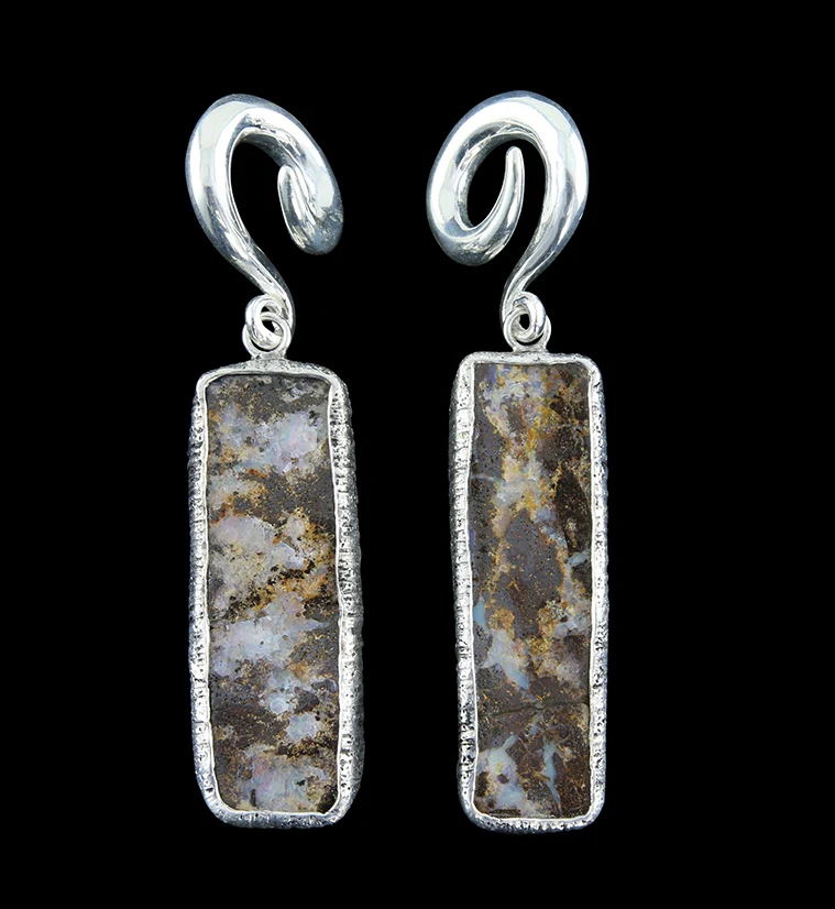 Boulder Opal Ear Weights Version 9 - Mrs Treak