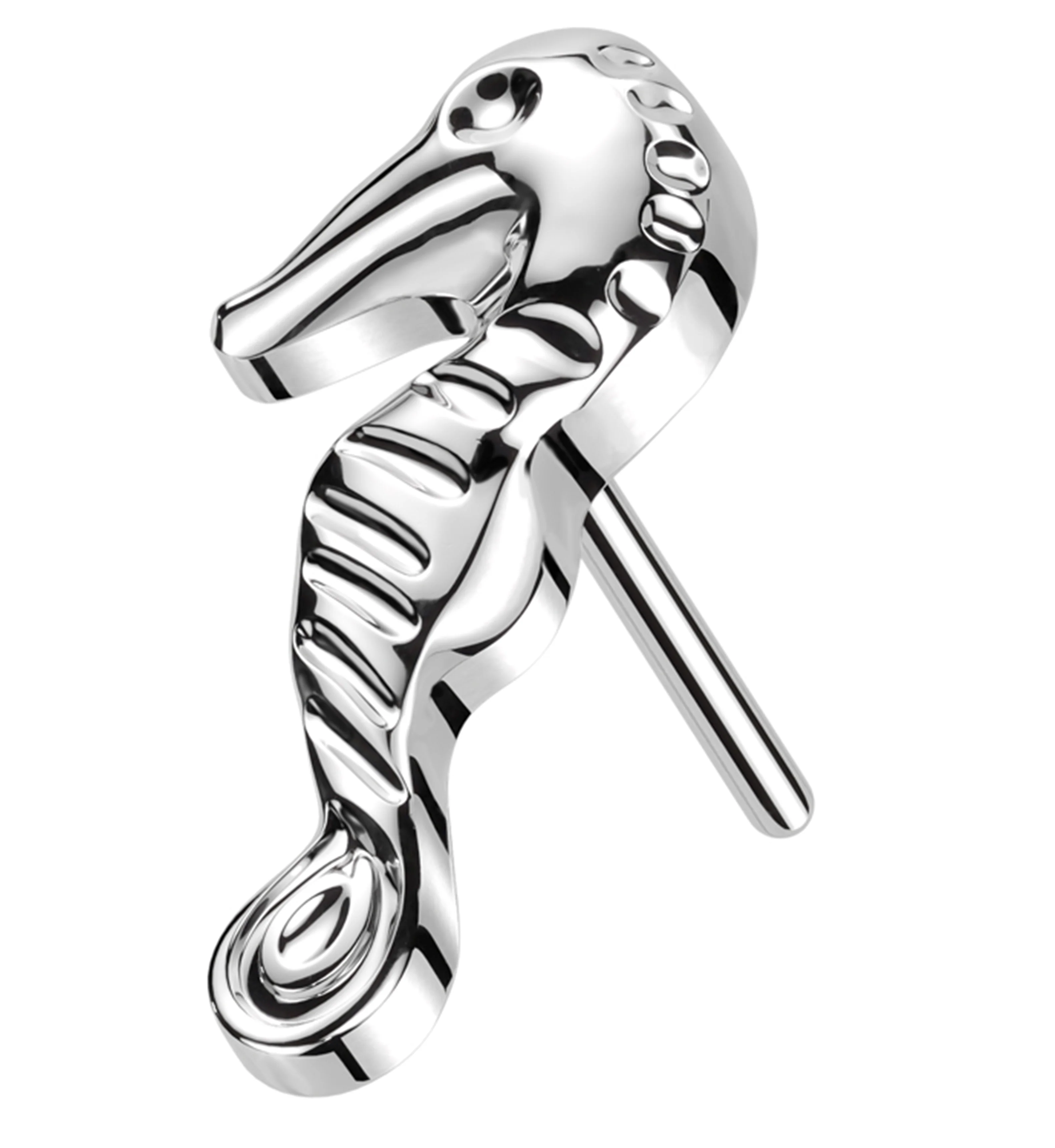 Seahorse Titanium Threadless Top - Mrs Treak