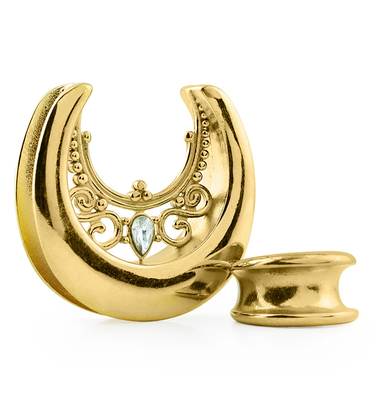 Gold PVD Filigree Stainless Steel Saddles - Mrs Treak