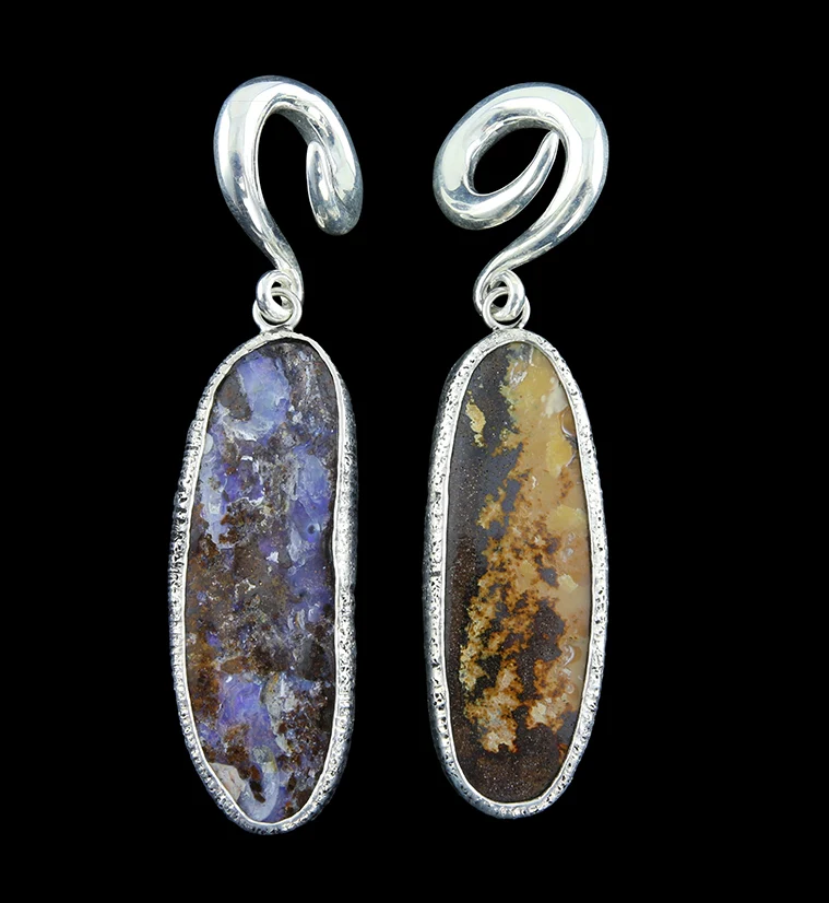Boulder Opal Ear Weights Version 7 - Mrs Treak