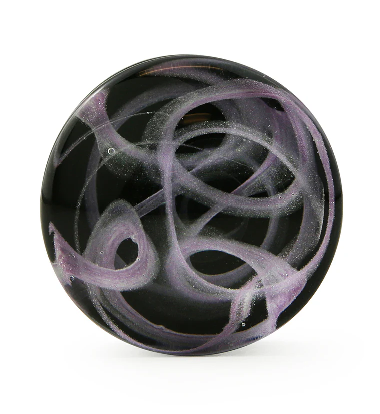 Purple Haze Swirl Glass Plugs - Mrs Treak