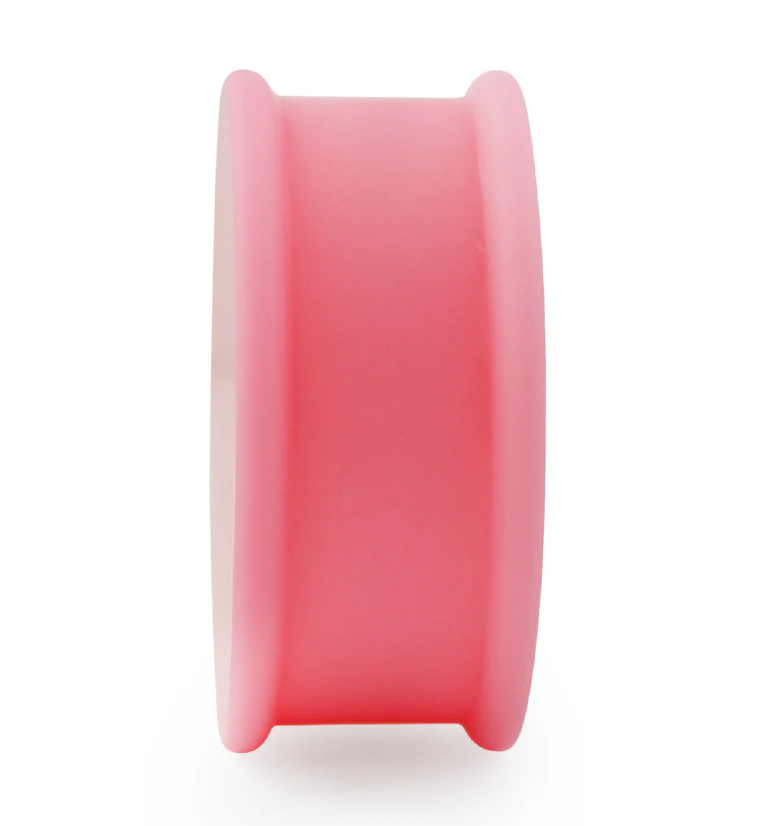 Double Flare Matte Bubblegum Pink Silicone Plugs - Mrs Treak