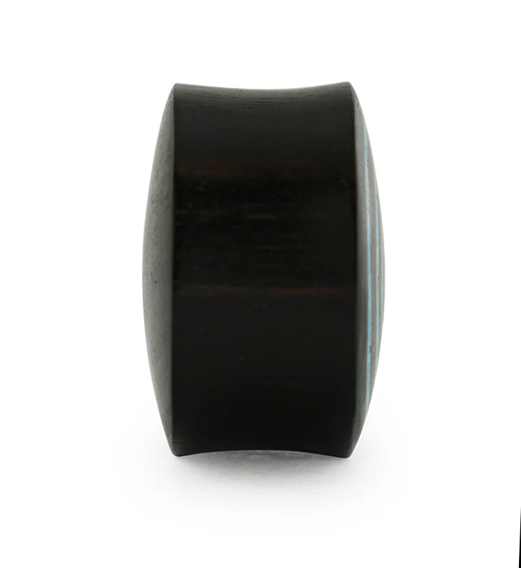 Target Turquoise Howlite Stone Inlay Areng Wooden Plugs - Mrs Treak