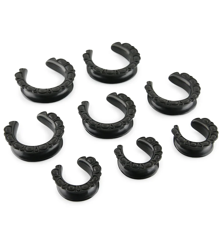 Black PVD Petal Saddles - Mrs Treak