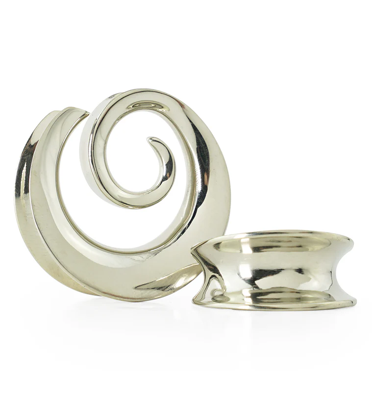 Spiral White Brass Saddles - Mrs Treak