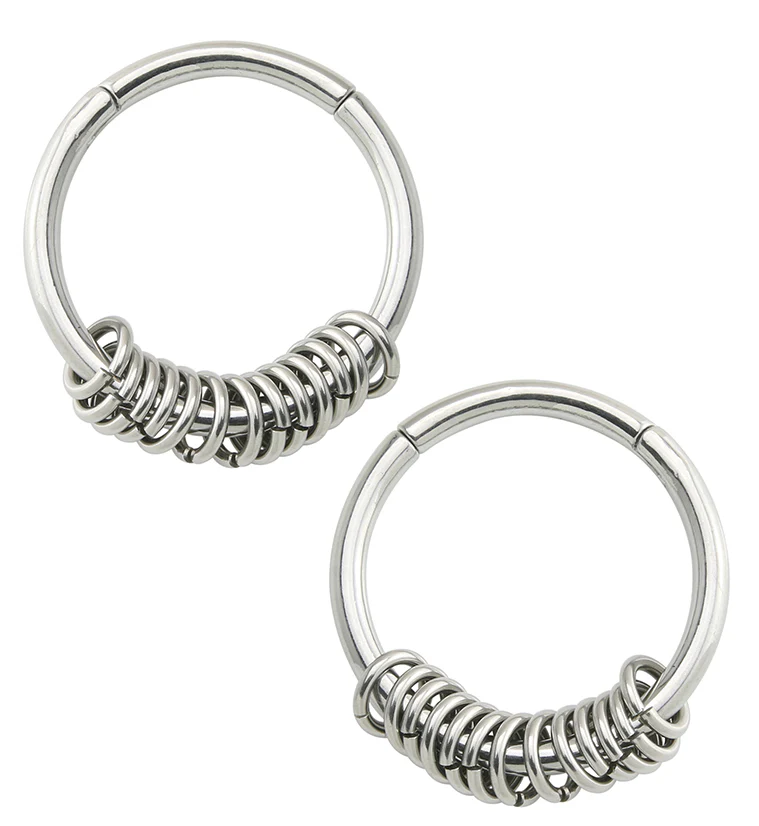 Active Rings Hinged Hoop Ear Weights - Mrs Treak