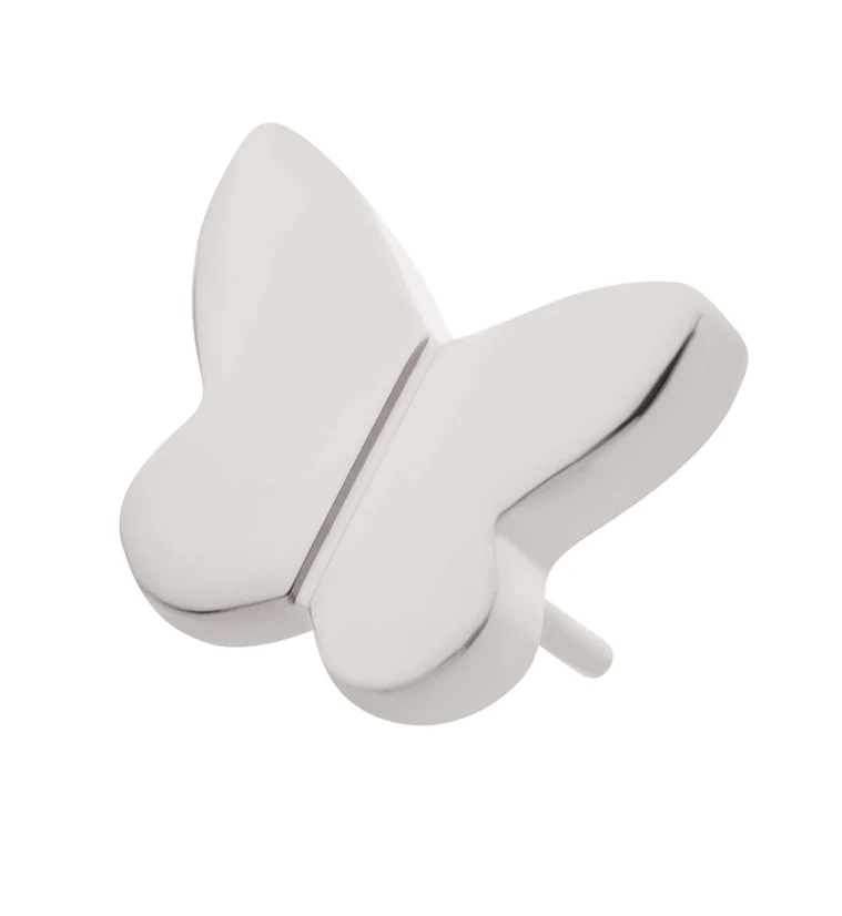 Butterfly Wings Titanium Threadless Top - Mrs Treak