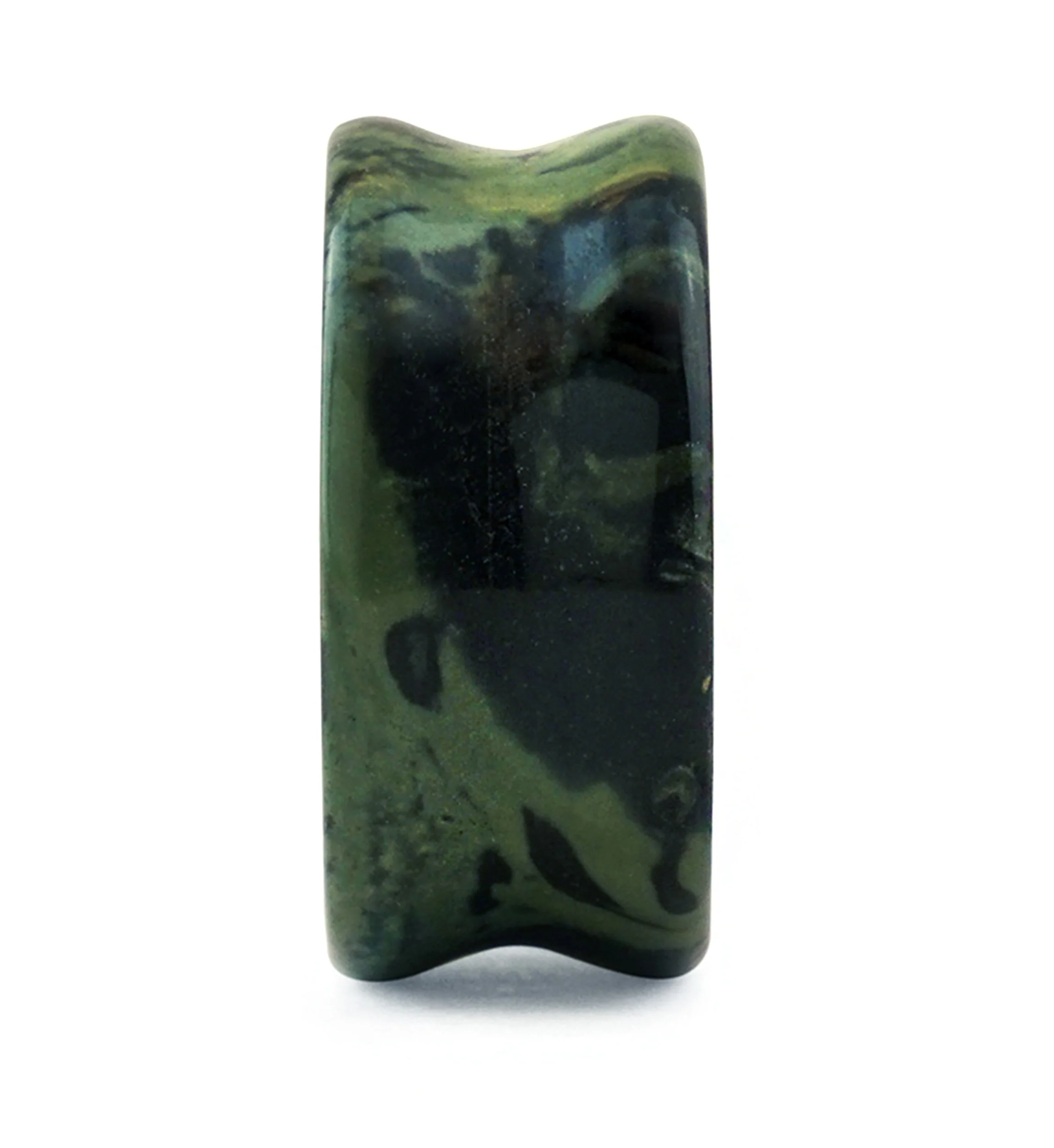 Green Eye Jasper Stone Plugs - Mrs Treak