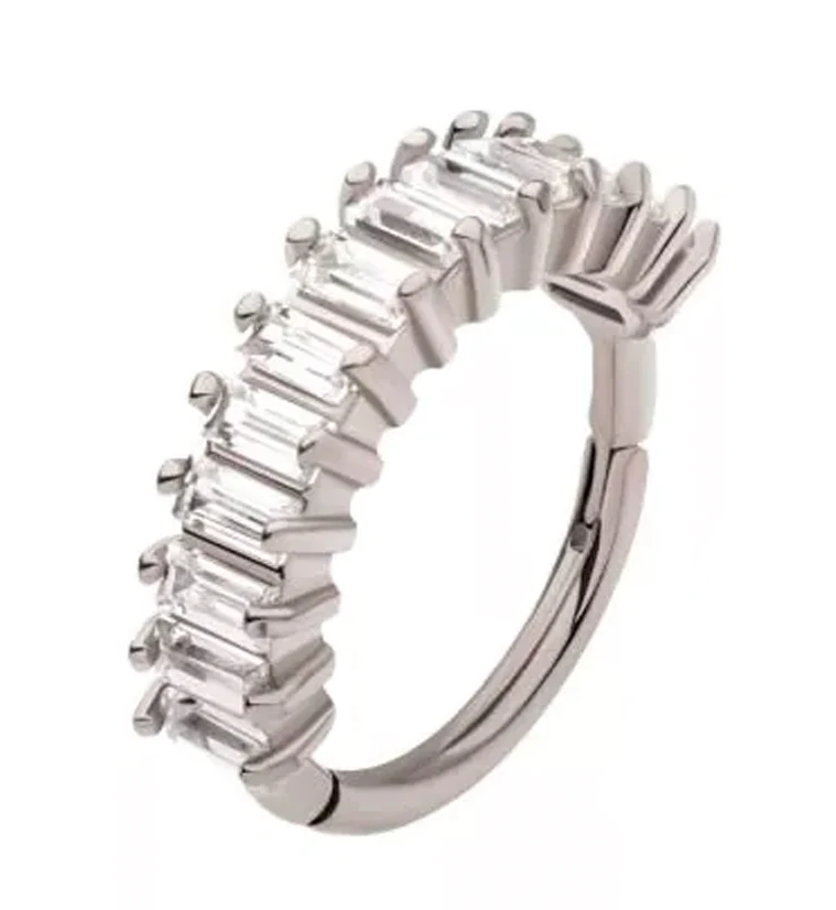 Escalier CZ Hinged Segment Ring - Mrs Treak