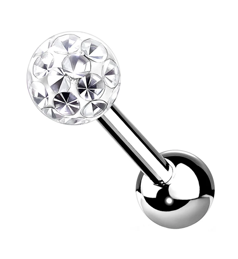 Glitter Ball Cartilage Barbell - Mrs Treak