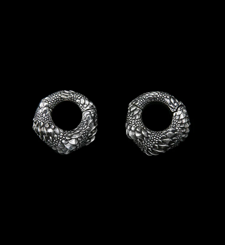 Silver Tarragon Hinged Ear Weights - Mrs Treak