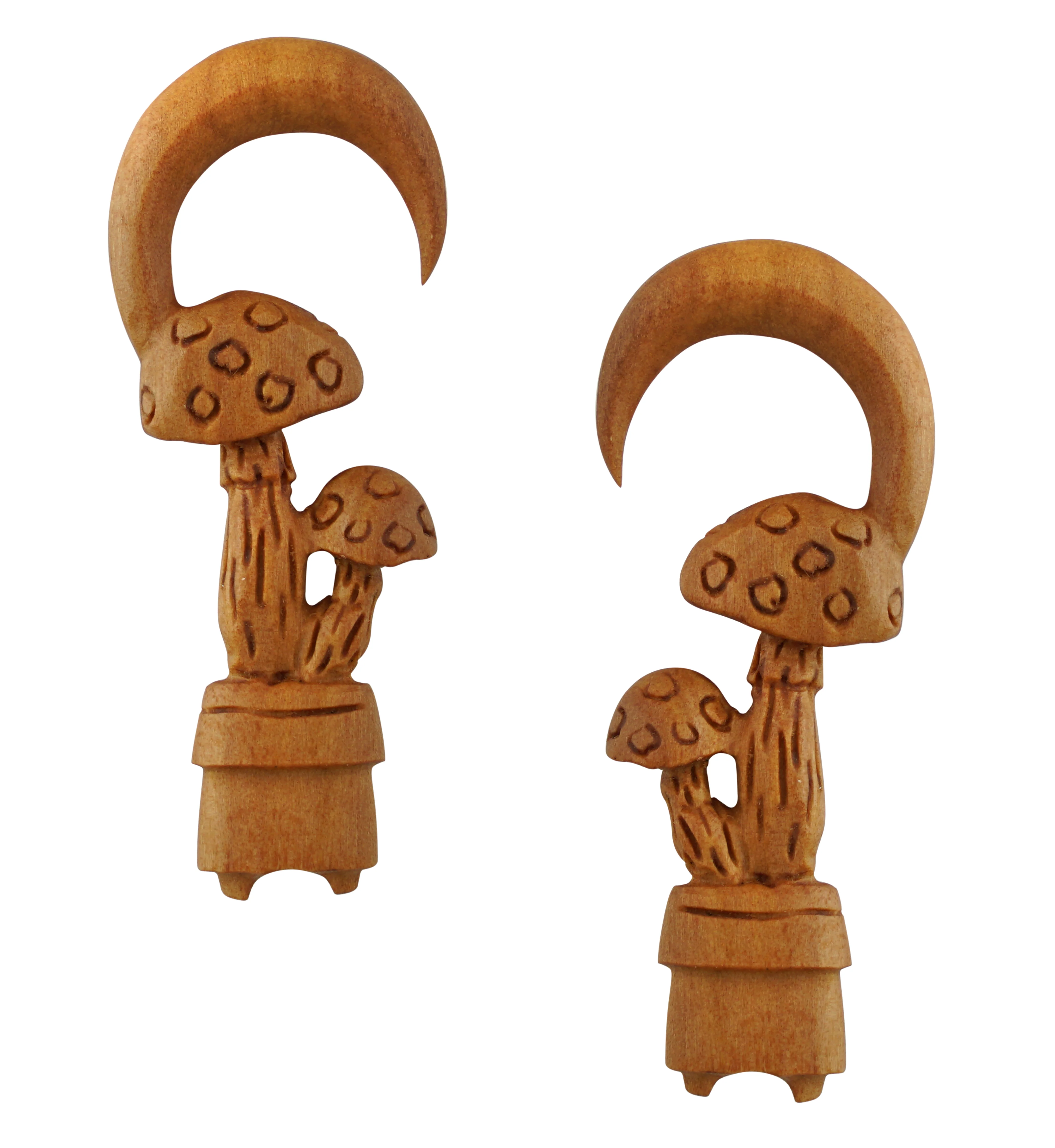 Mushroom Saba Wood Ear Hangers - Mrs Treak