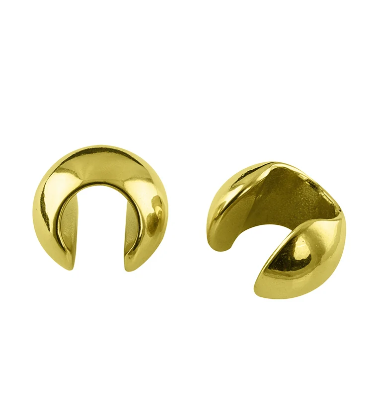 Gold Oval Ear Weights - Mrs Treak