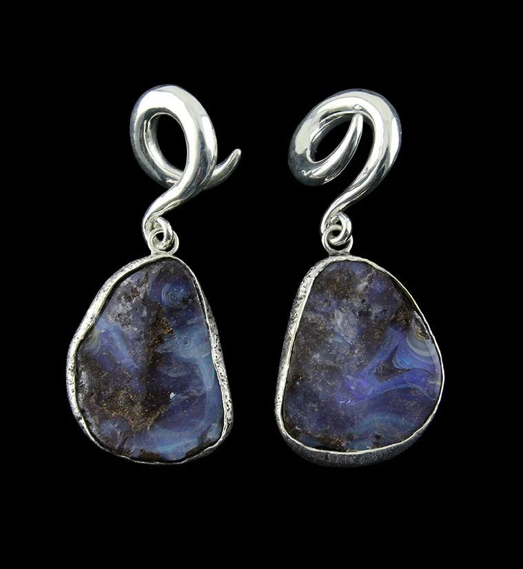 Boulder Opal Ear Weights Version 21 - Mrs Treak