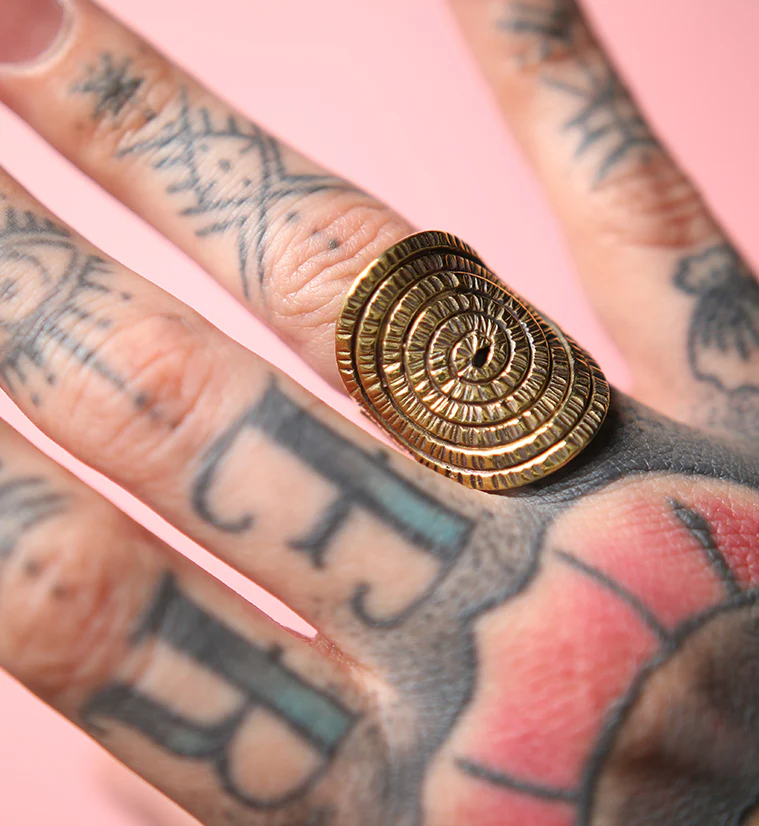 Radial Brass Ring - Mrs Treak