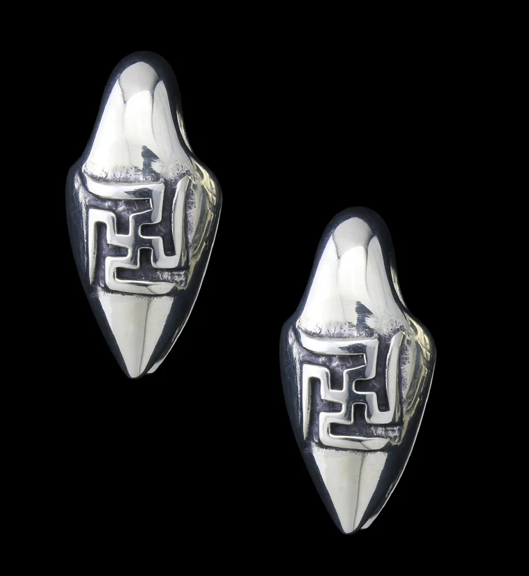 Sayagata White Brass Ear Weights - Mrs Treak