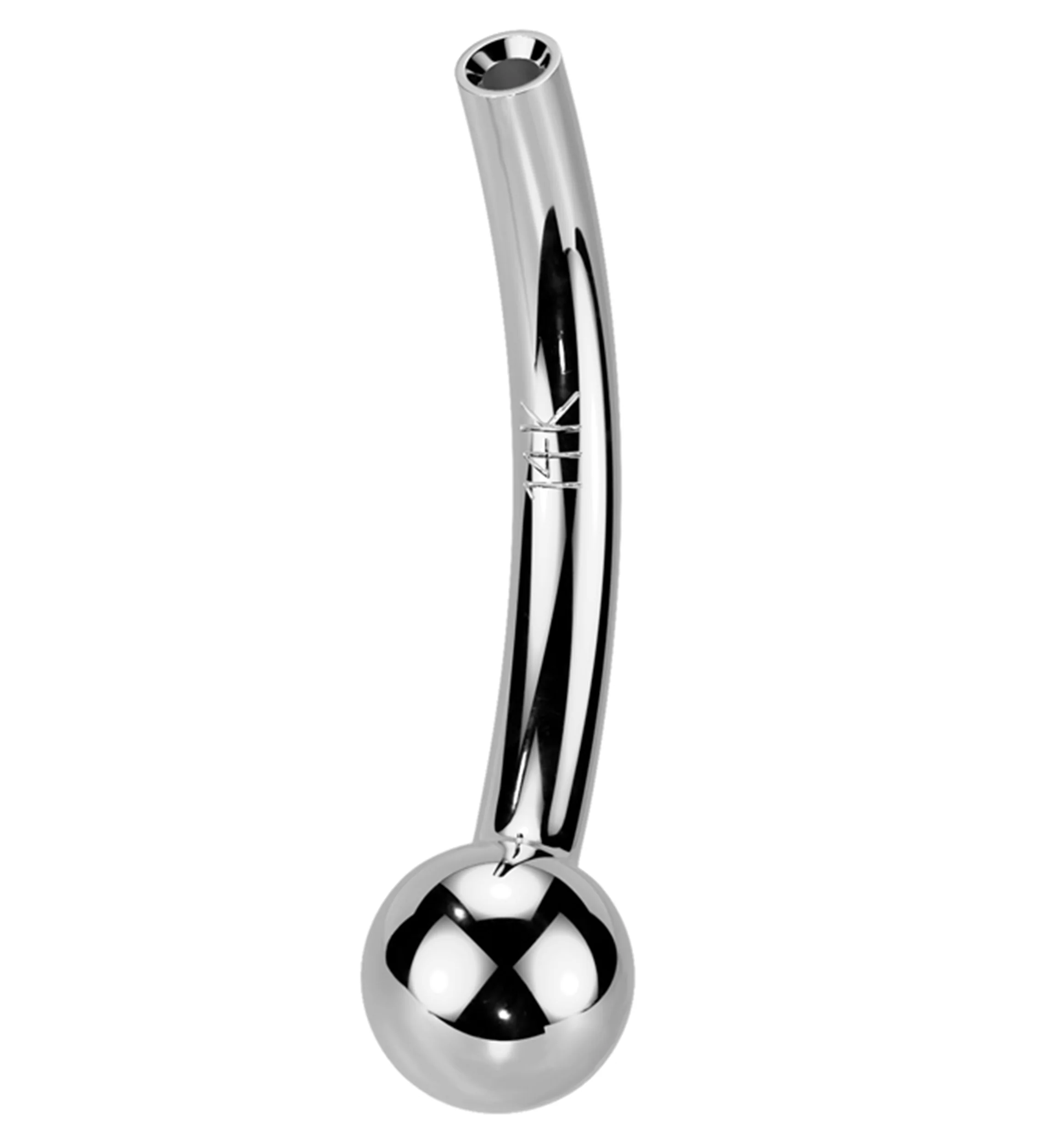 14kt White Gold Threadless Curved Barbell (Post Only) - Mrs Treak