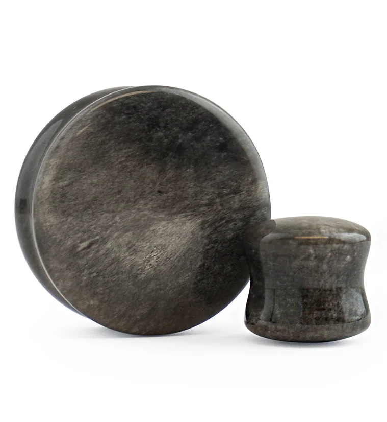 Silver Obsidian Plugs - Mrs Treak