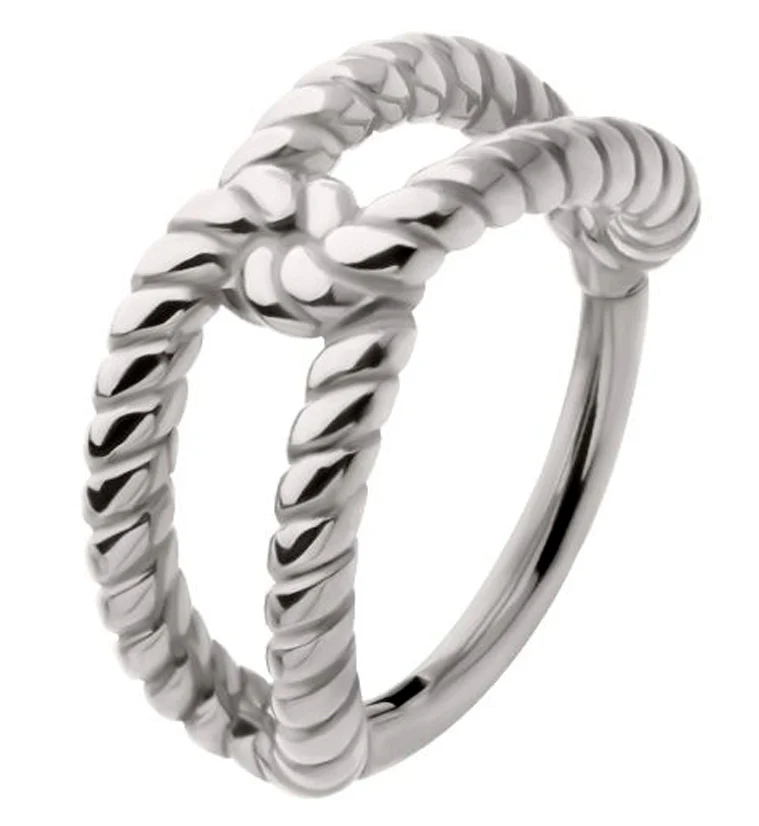 Lasso Linked Stainless Steel Hinged Segment Ring - Mrs Treak