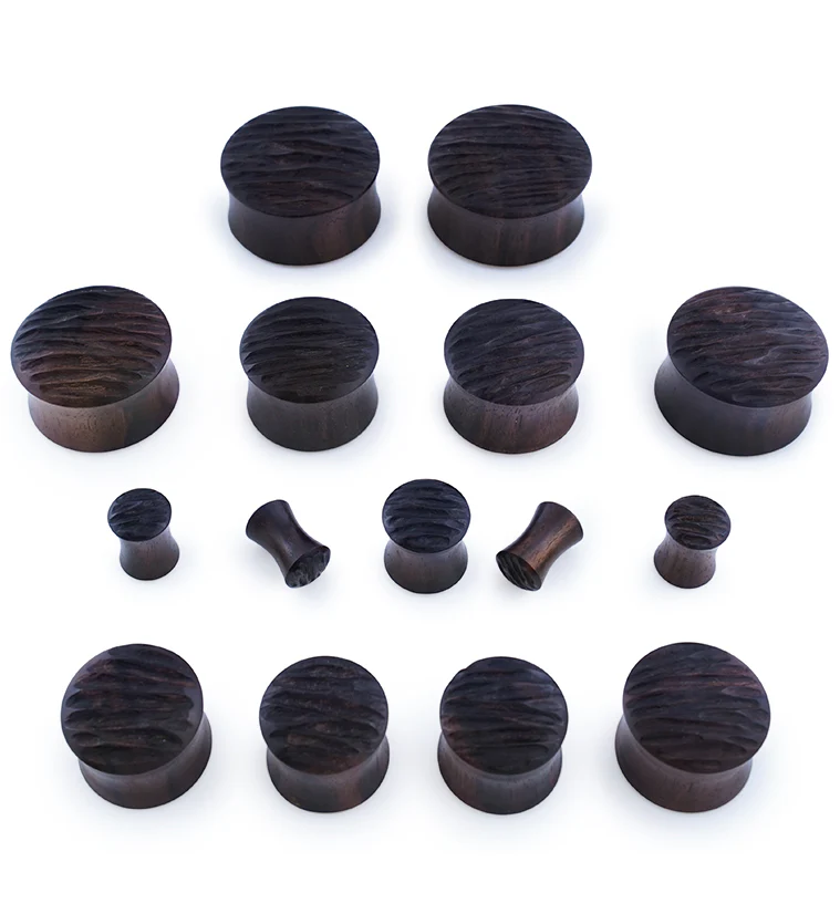Furrow Areng Wood Plugs - Mrs Treak