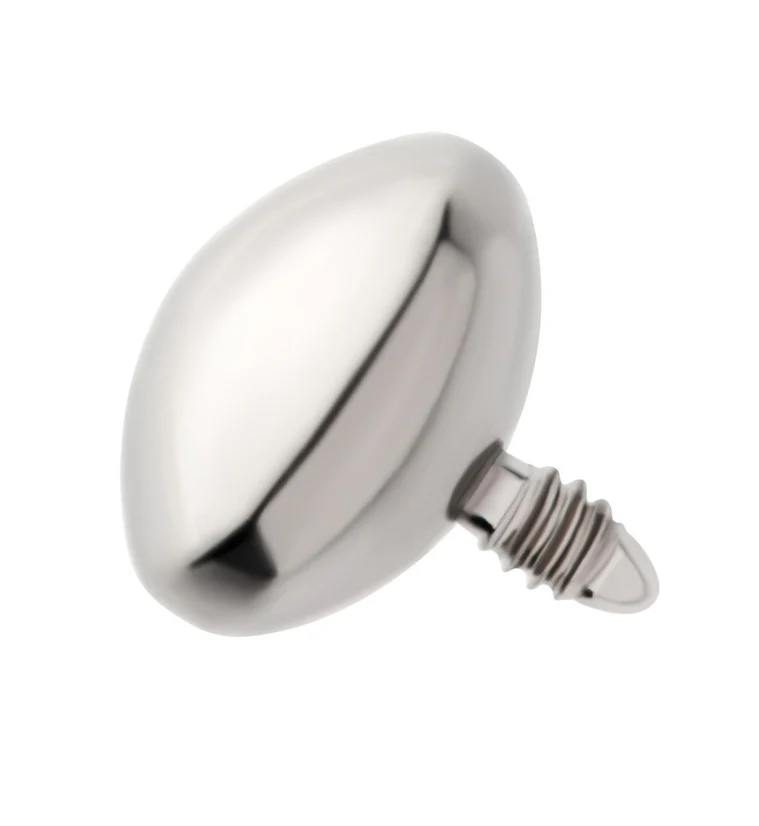 Saucer Disk Internally Threaded Titanium Top - Mrs Treak