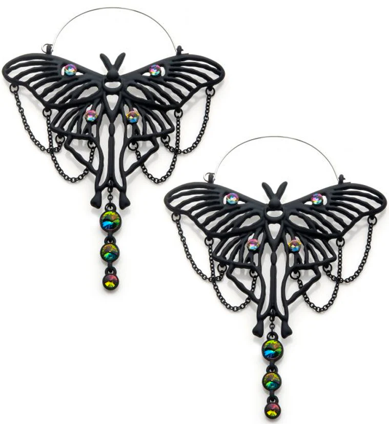 Chic Butterfly Plug Hoops - Mrs Treak