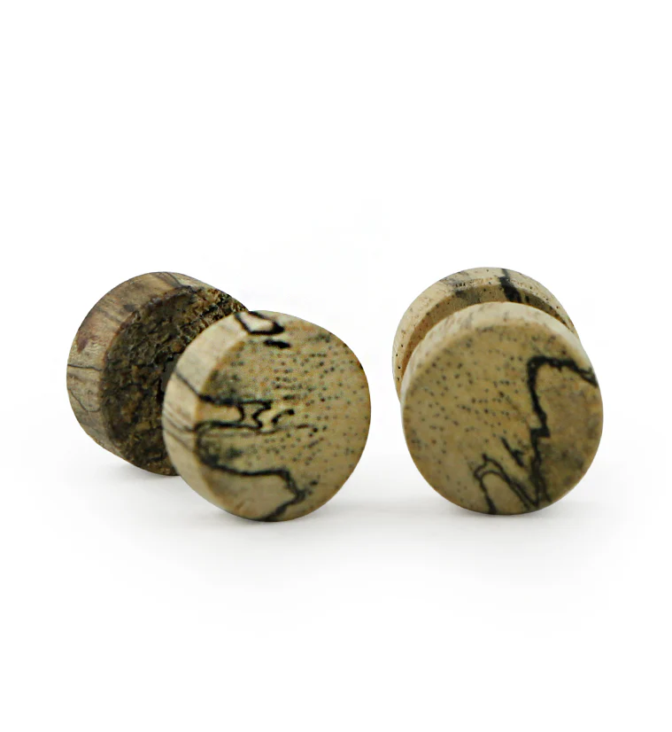 Tamarind Wood Fake Gauge Plugs - Mrs Treak