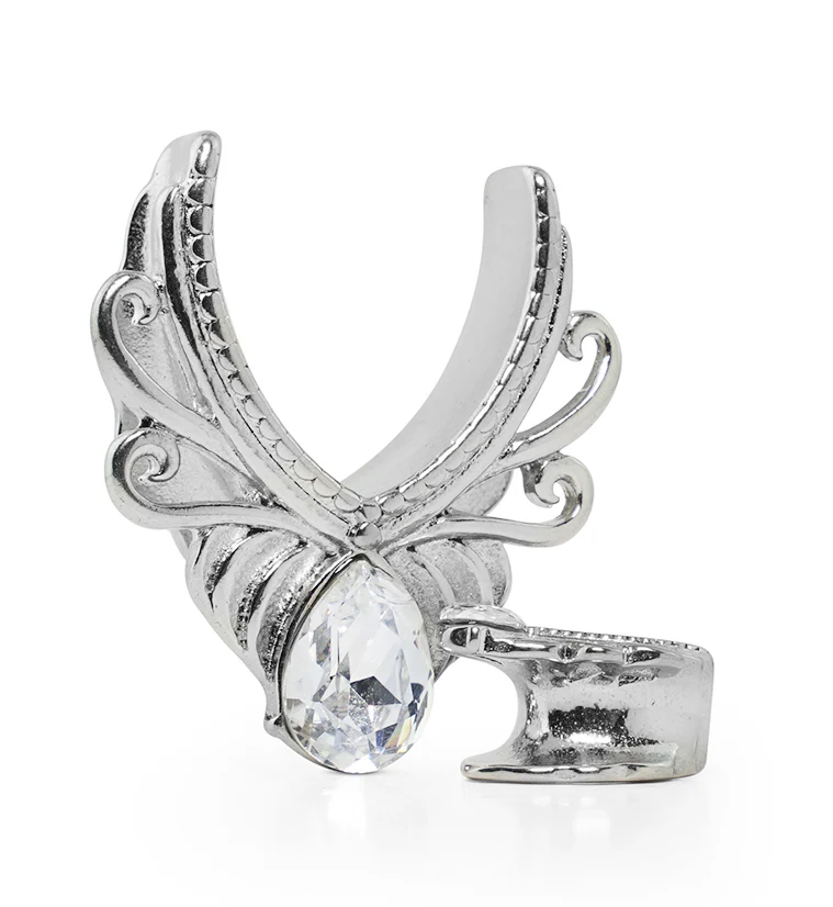 Gild Teardrop CZ Stainless Steel Saddles - Mrs Treak
