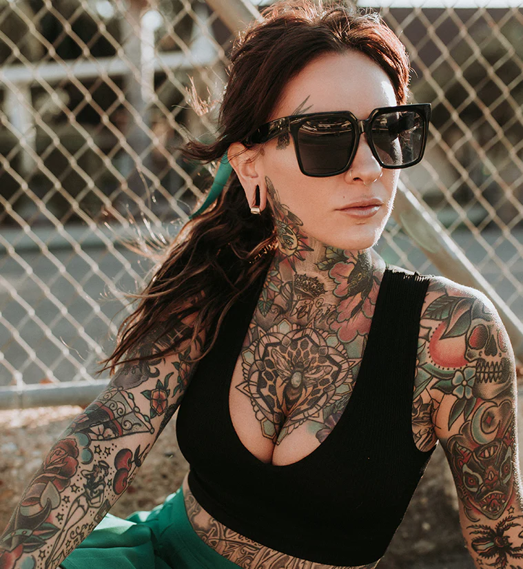 Stainless Steel Hinged Stretched Ear Cuffs - Mrs Treak