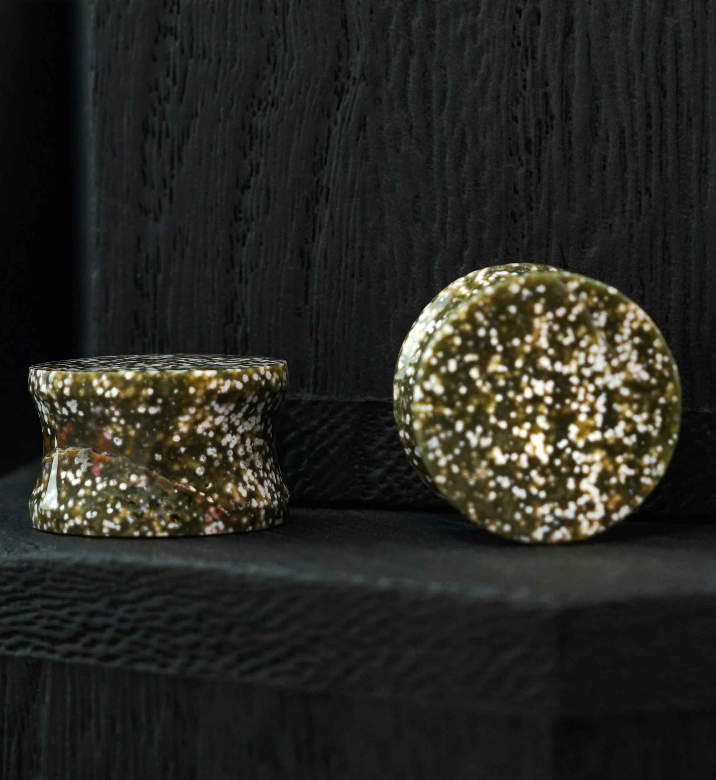 Ocean Jasper Stone Plugs 9/16