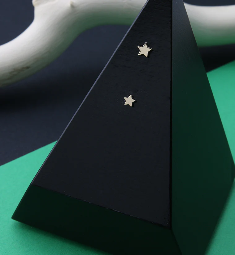 14kt All Gold Star Threadless Top - Mrs Treak