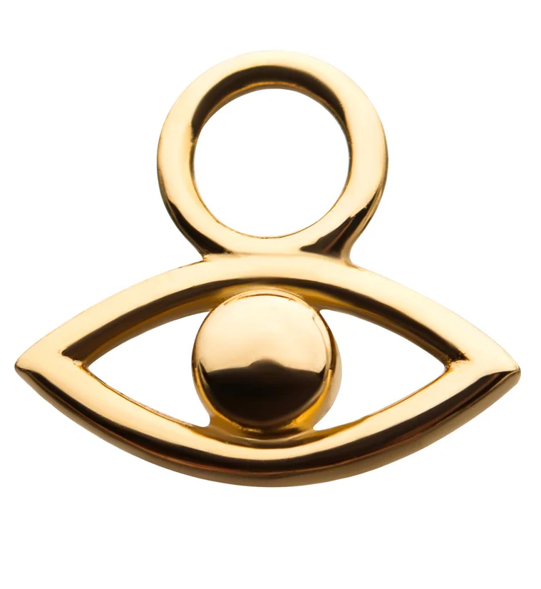 14kt Gold Eye Charm - Mrs Treak