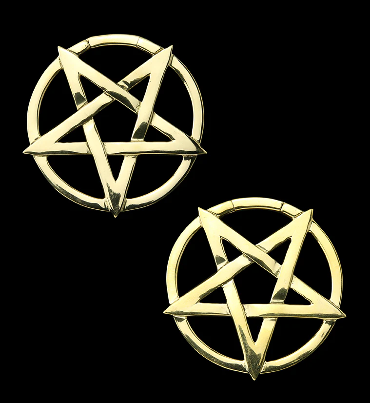 Pentagram Ear Weights - Mrs Treak
