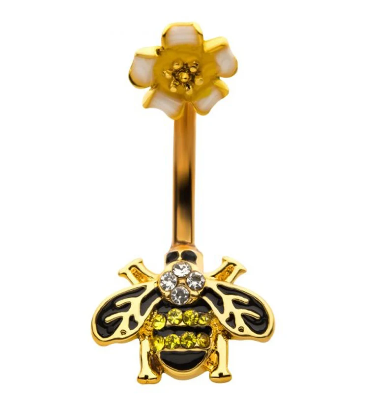 Buzz Buzz Bumblebee Belly Ring - Mrs Treak