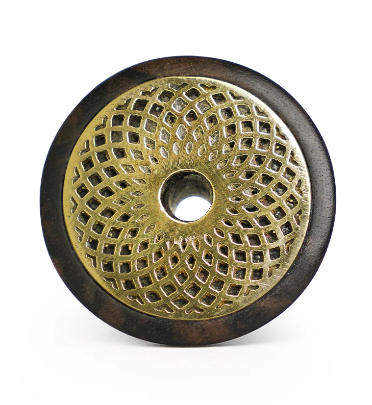 Torus Brass Areng Wood Mayan Flare Plugs - Mrs Treak