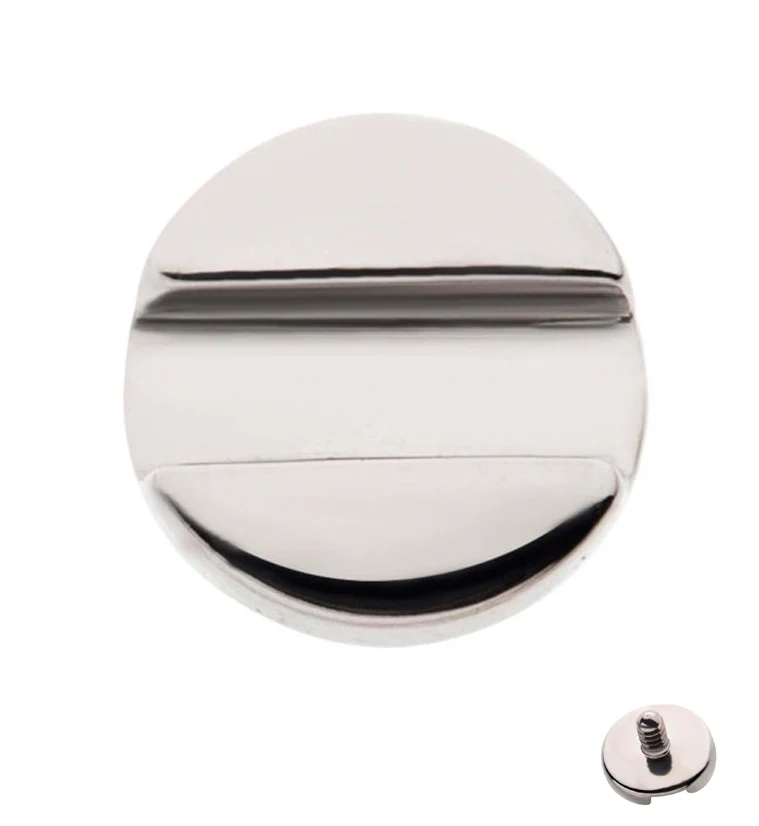 Flat Head Internally Threaded Titanium Top - Mrs Treak