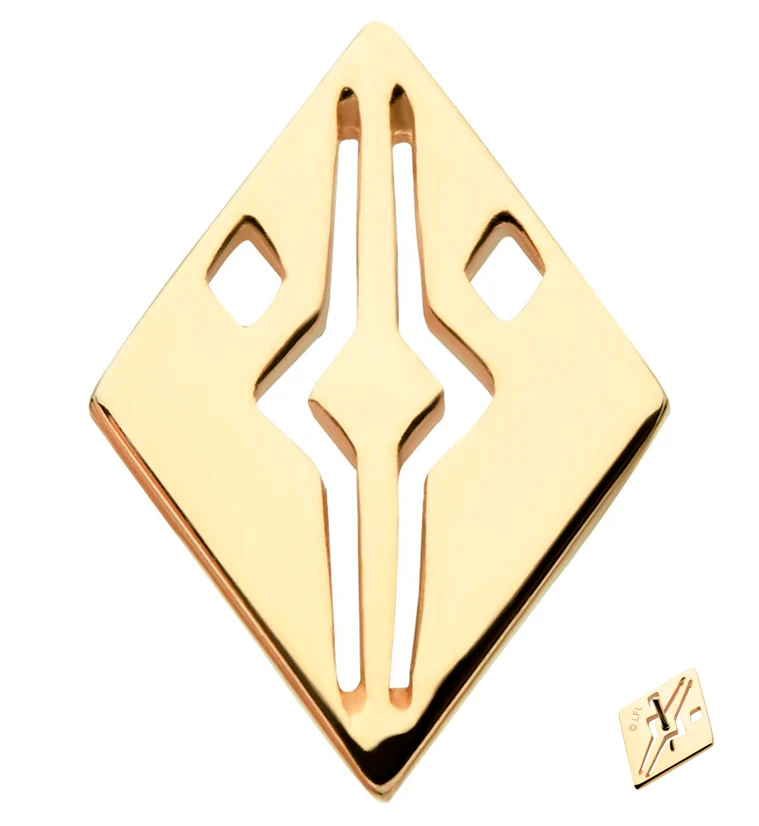 14kt Gold Ahsoka Threadless Top - Mrs Treak