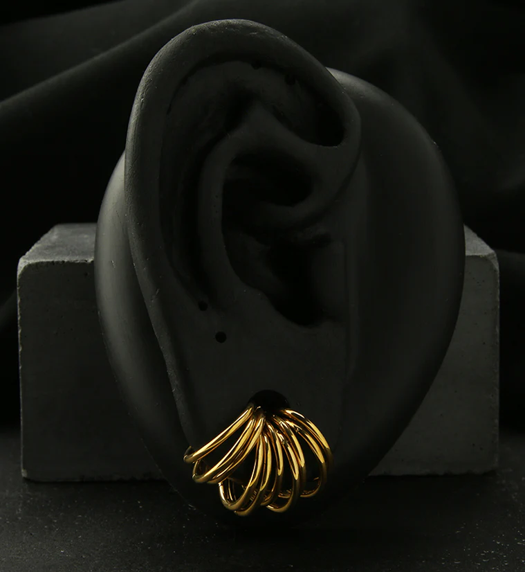 20pc Set of Gold PVD Stainless Steel Stacked Rings - Mrs Treak