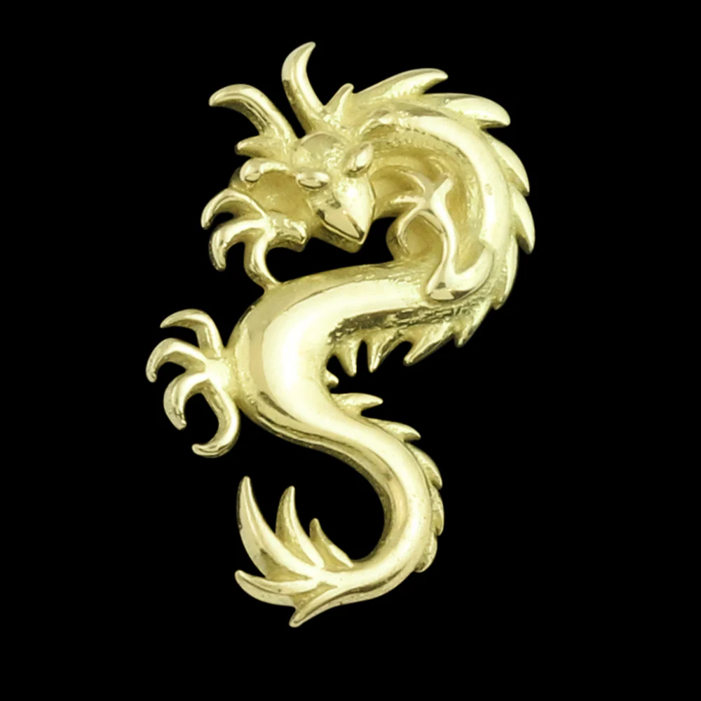 18kt Gold Dragon Threadless Top - Mrs Treak