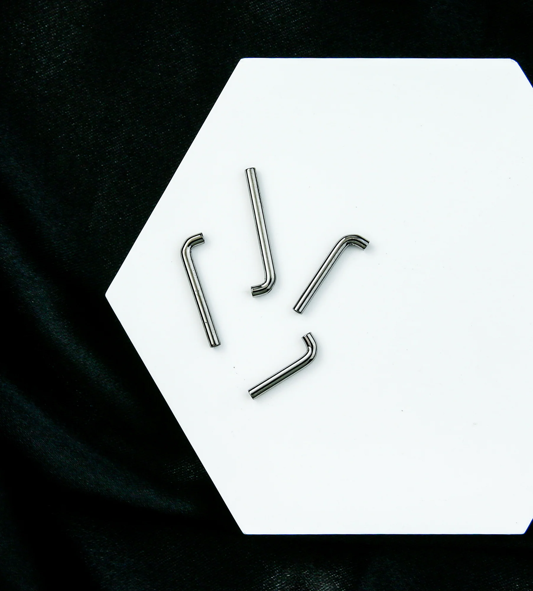 Vertical Clitoral Hood Internally Threaded Titanium Barbell (Barbell Only) - Mrs Treak