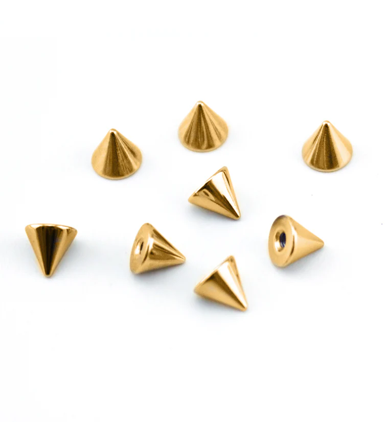 Gold PVD Stainless Steel Replacement Spikes - Mrs Treak
