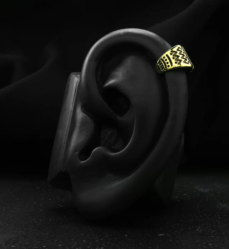 Sketch Brass Ear Cuff - Mrs Treak