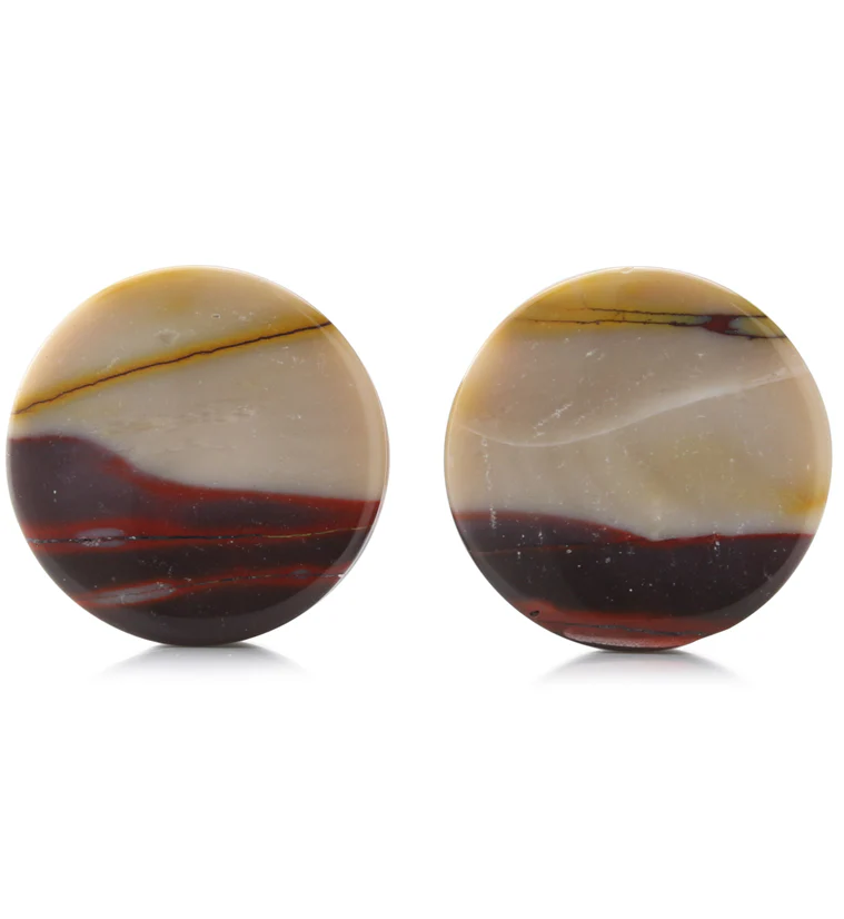 Mookaite Stone Plugs 1