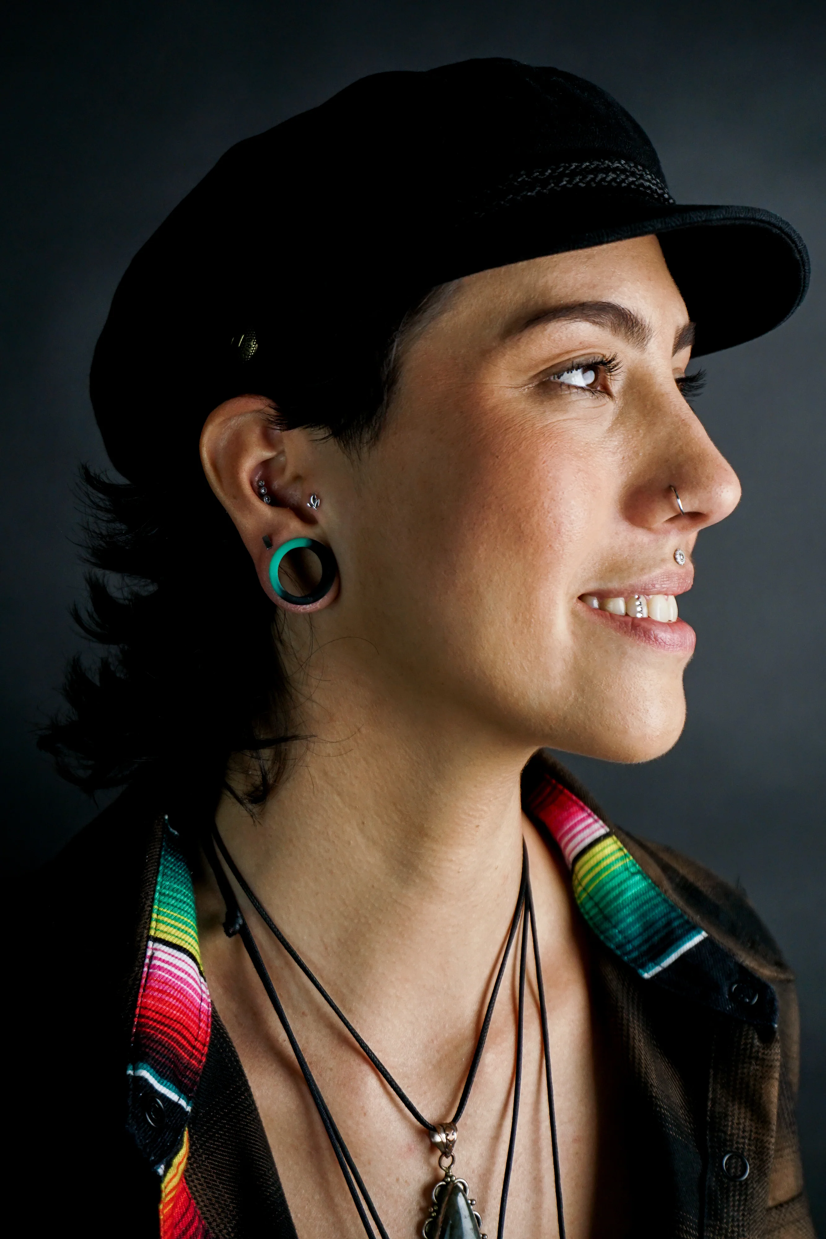 Emerald And Black Double Flare Silicone Tunnel Plugs - Mrs Treak