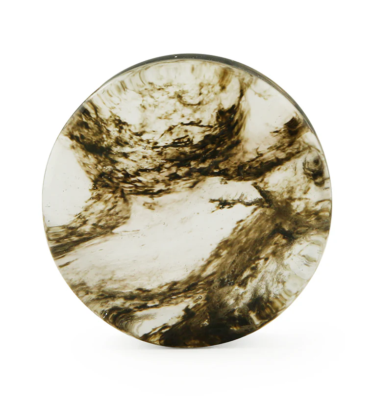 Black Hazy Glass Plugs - Mrs Treak